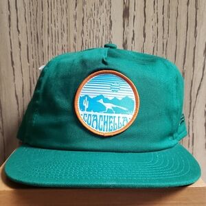 New Era COACHELLA Retro Desert Patch Green Hat Cap Leather Strap Snapback O/S